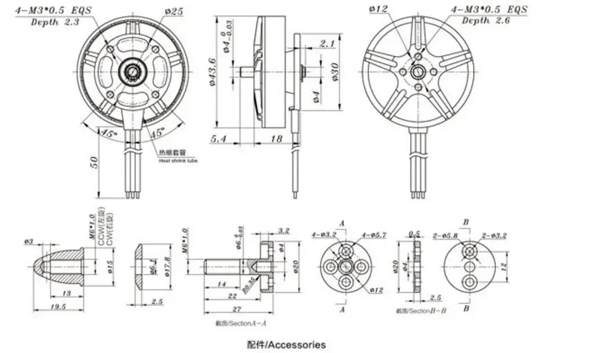 Оригинальный бесщеточный мотор SUNNYSKY V4006 320KV 380KV 740KV с внешним ротором KV320 KV380 KV740 для