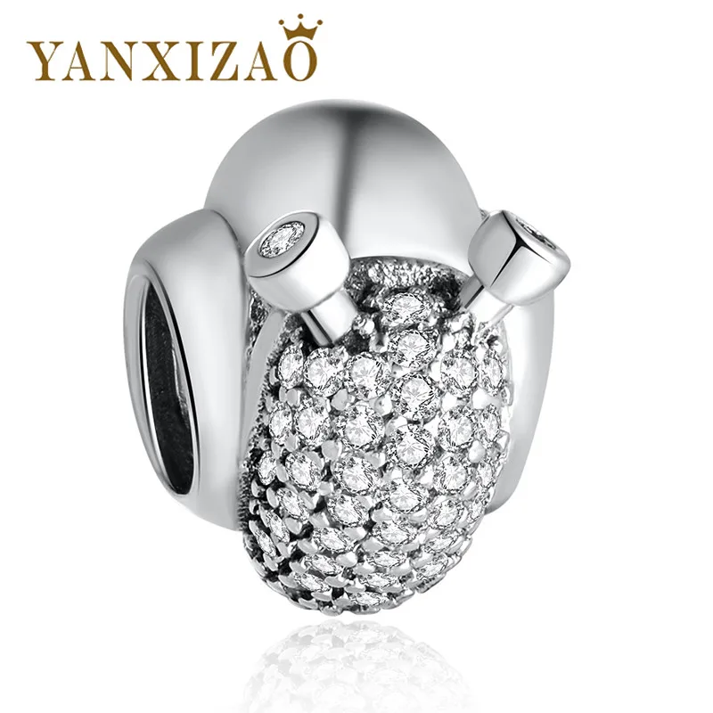Yanxizao улитки Серебряный Шарм бусины соответственные Европейской Пандоре