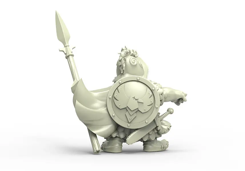 [Loong Way Miniatures] долговечная краска чугунная ворона Железный воин 32 мм полимерная
