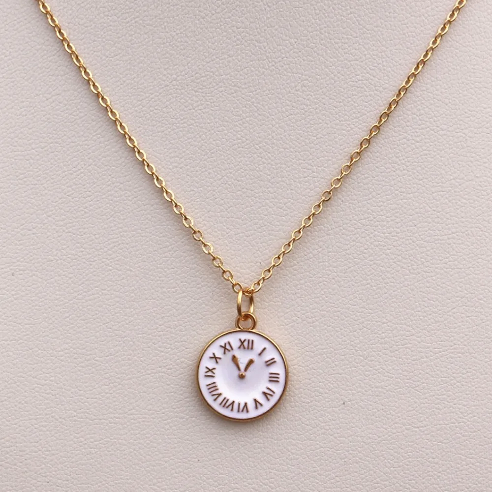 N949 Trendy Tiny Time Pendant Necklace Women Chain Lady Girl Gifts Bijoux Fashion Jewelry Colar Big Promotion | Украшения и