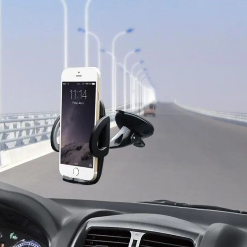 Универсальный автомобильный держатель для телефона подставка на лобовое стекло