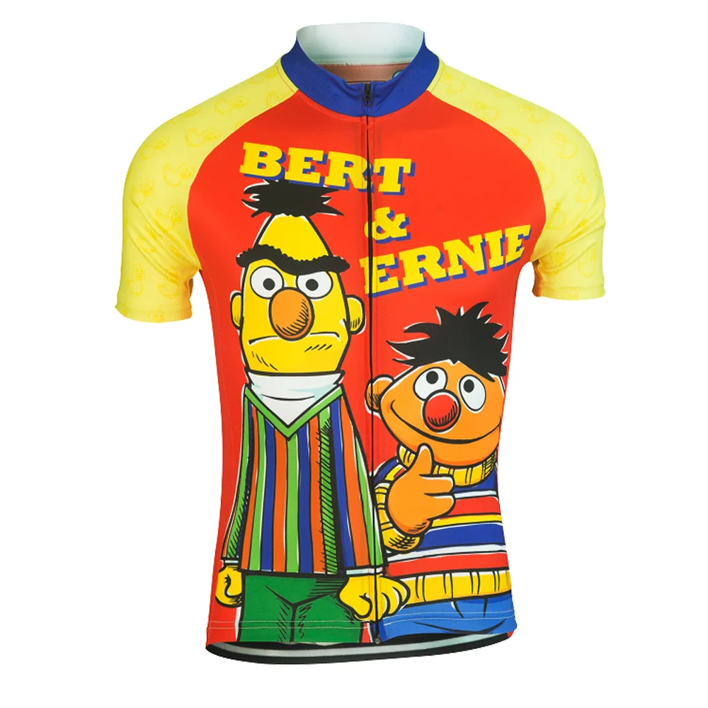 Со смешными героями из мультфильмов Велоспорт Джерси ropa ciclismo Для мужчин с