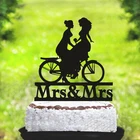 Топпер для свадебного торта, Топпер для лесбиянок с велосипедным тортом, Топпер для одного и того же секса, г-н и г-жа, топпер для торта для лесбиянок