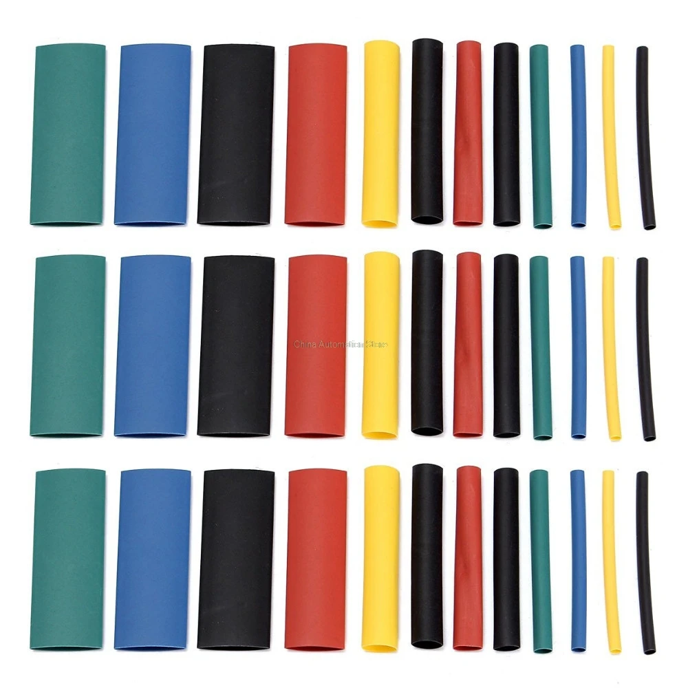 

530pcs/set Heat Shrink Tubing Insulation Shrinkable Tube Assortment Electronic Polyolefin Ratio 2:1 Wrap Wire Cable Sleeve Kit