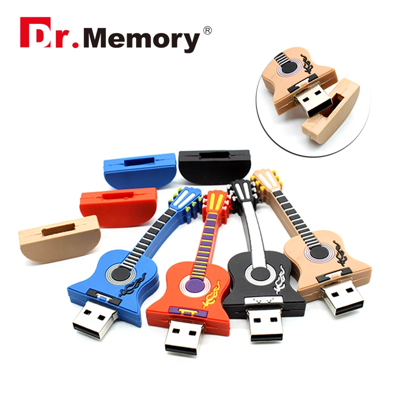Модные 3D Музыкальные инструменты гитара USB флэш накопители 4 ГБ 8 16 32 64 Гб карта