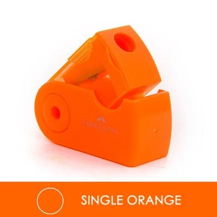 Singer Holde Orange FABER CASTELL Push Pull двойная точилка для карандашей с одним отверстием и двойным отверстием многофункциональные школьные и офисные канцелярские принадлежности - Цвет: Singer Holde Orange