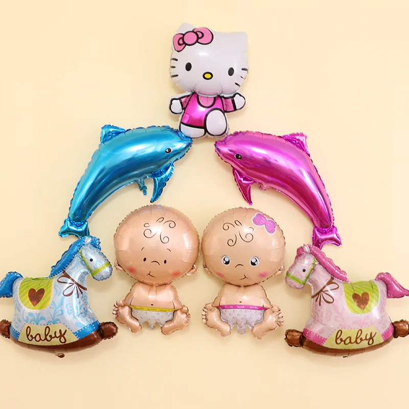 3 шт Девочка/Мальчик день рождения корона воздушный шар детская корзина фольги