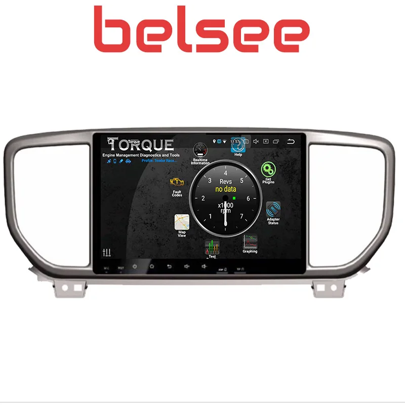 Автомагнитола Belsee 9 "IPS сенсорный экран Восьмиядерный Android 8 0 2 Din стерео радио DVD