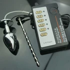 Конский фаллоимитатор электрошоковый Электрический Секс уретральный звуковой стержень импульсная Анальная пробка вибратор Электрический уретральный катетер стимулятор
