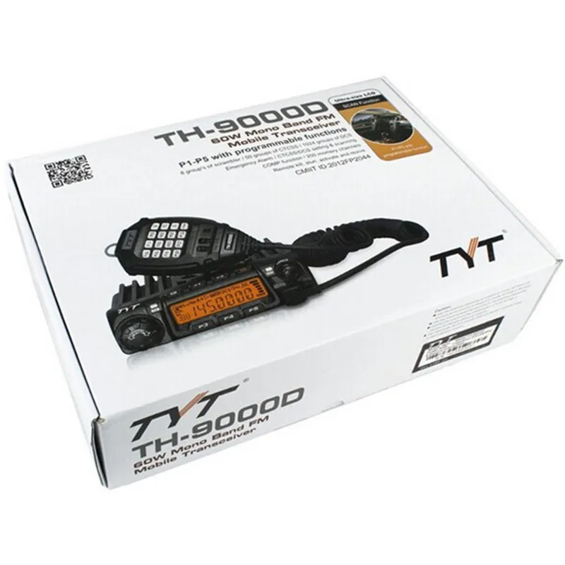 2 шт. DHL Бесплатная Доставка Новый TYT TH 9000D иди и болтай Walkie Talkie VHF 136 174 МГц 45 Вт 200CH DTMF