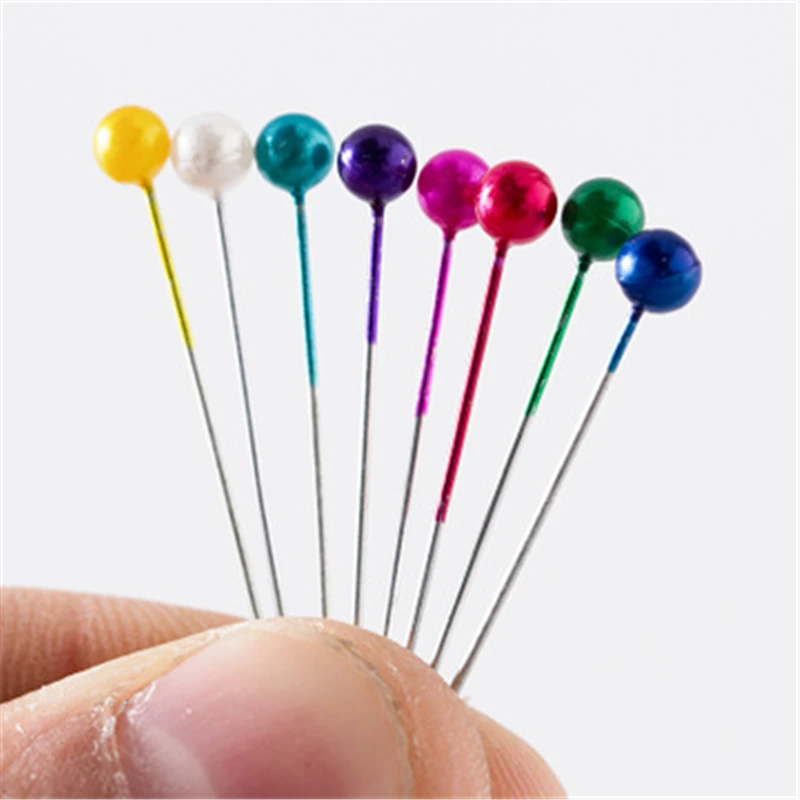 40 шт. позиционирования Pin Круглый жемчуг иглы руки швейные булавки DIY декоративные позиционирование Иглы Швейные эмаль