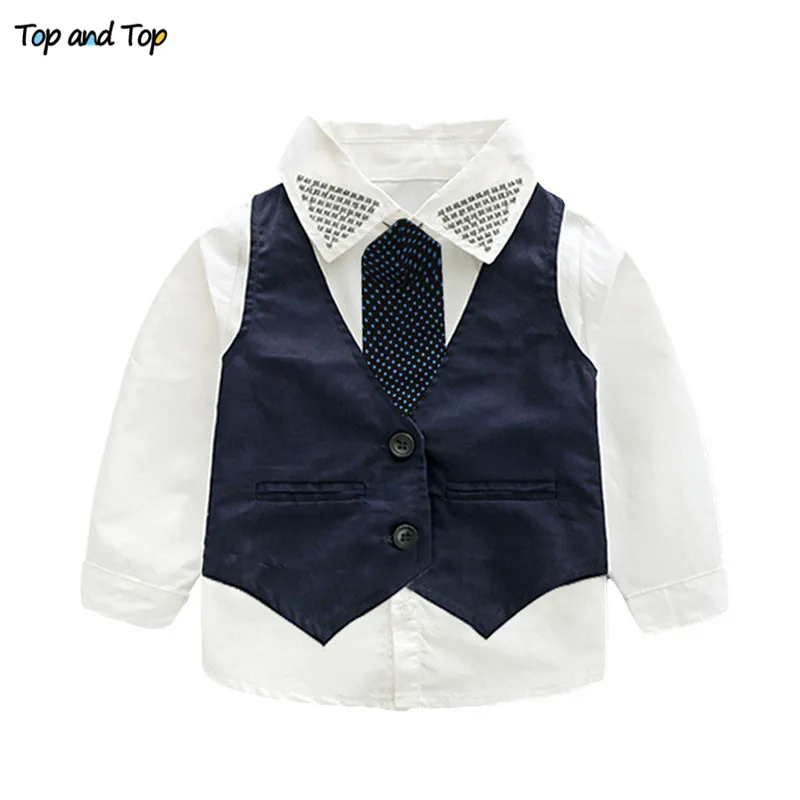 Топ и топ комплект из 3 предметов Осенний детский одежды для отдыха детской