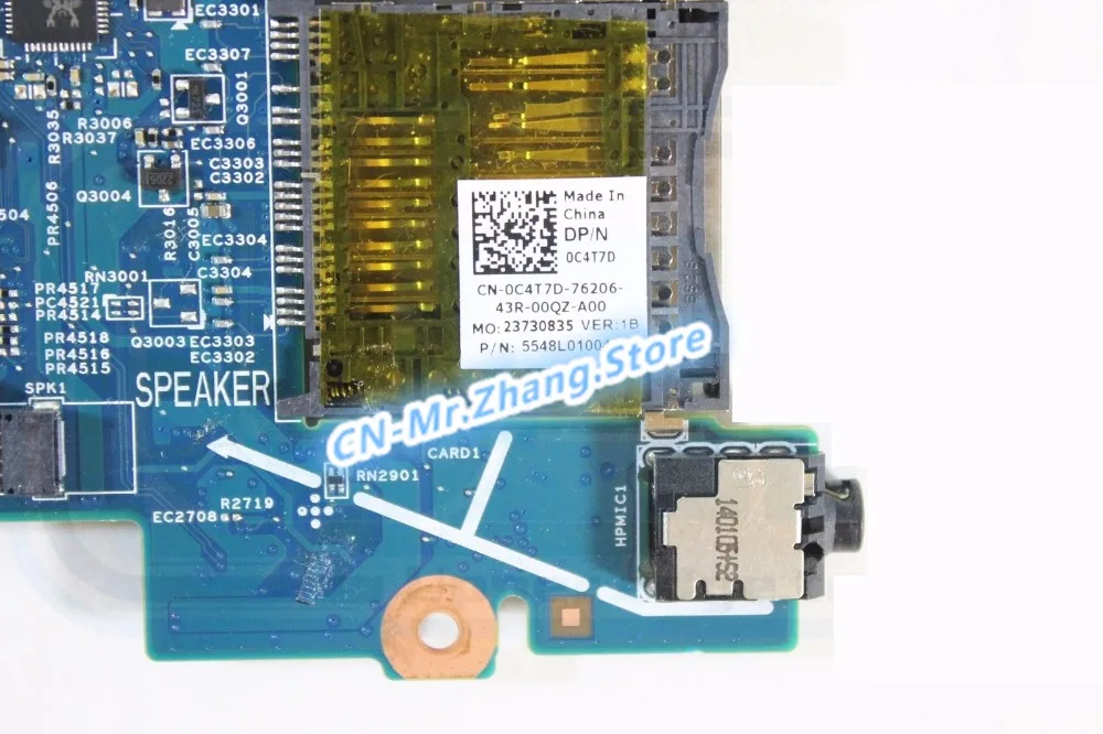 Шели для Dell Inspiron 17R 7737 материнская плата ноутбука 12309-1 CN-0C4T7D 0C4T7D C4T7D W i7-4500U ЦП DDR3L