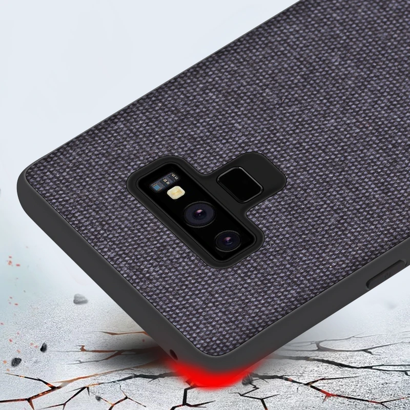 CoolDeal чехол для samsung Galaxy Note 9 8 мягкий силиконовый край противоударный Ткань задняя