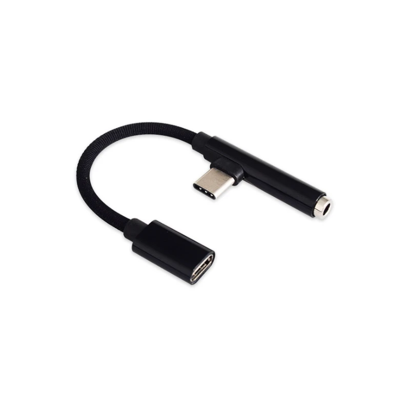 Многофункциональный USB C AUX кабель для подключения наушников type-C до 3,5 мм адаптер аудиоконвертер 2 в 1 кабель для быстрой зарядки