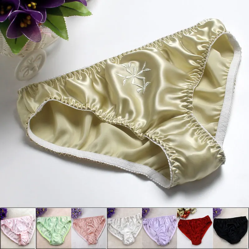 Шелковые женские трусы большие размеры 6 шт./лот|silk panties|panties silkpanties free shipping |
