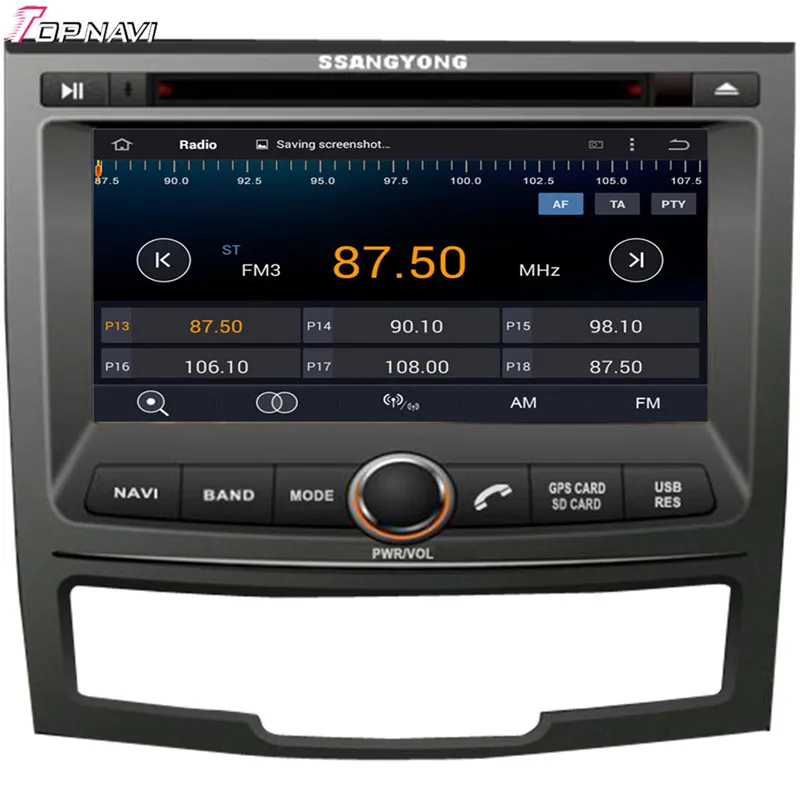 Topnavi 7 ''Восьмиядерный 2 Гб ОЗУ Android 6 0 автомобильное радио стерео GPS для SSANGYONG