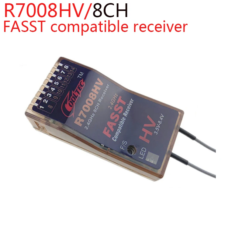 R7008HV Cooltech RFA04A R6008 R7008HV SBUS Futaba Fasst 2,4G совместимый приемник 8ch 6EX T8FG T10C T12FG 14SG 16SG 16SZ 18SZ 18MZ 4PK - Цвет: R7008HV