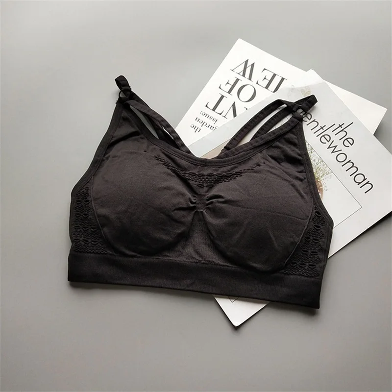 Women Energy Seamless Sports Bra Girls Gym Sport Top Fitness Yoga Padded Push Up Cross gym top women Exercise Underwear | Спорт и