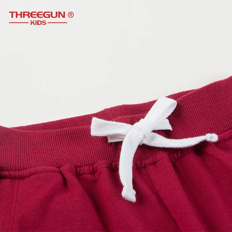 THREEGUN X/детские штаны с Микки Маусом; спортивные штаны для мальчиков и девочек; укороченные брюки; детская весенне-летняя хлопковая одежда
