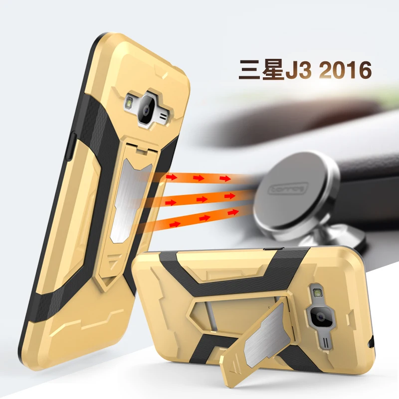For Samsung Galaxy J3 2016 case Pure color Shockproof cover J3(6) SM-J320H Armor Case Coque Funda |