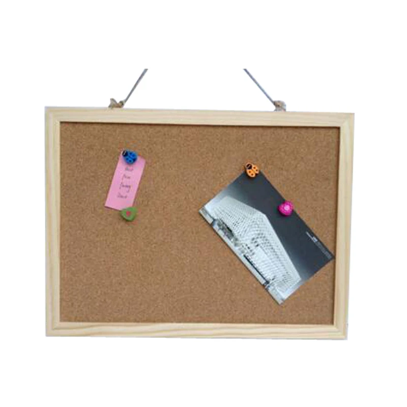 Доска для сообщений из пробкового дерева Phellem деревянная подвесная доска рамка