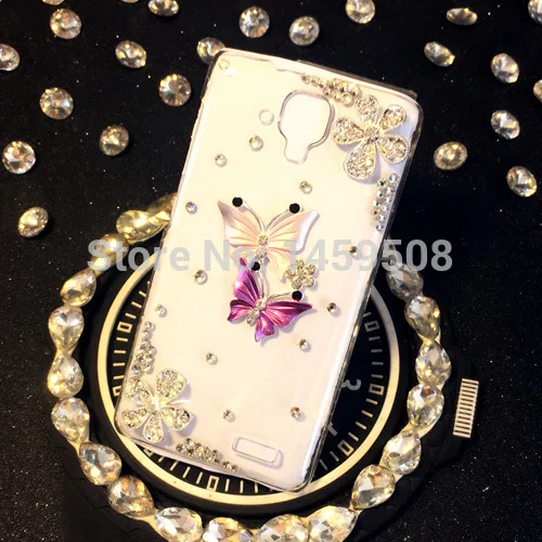Для Samsung Galaxy Core Prime G360 g361 g360h g3608 Crystal Case ручной работы со стразами бабочка цветок