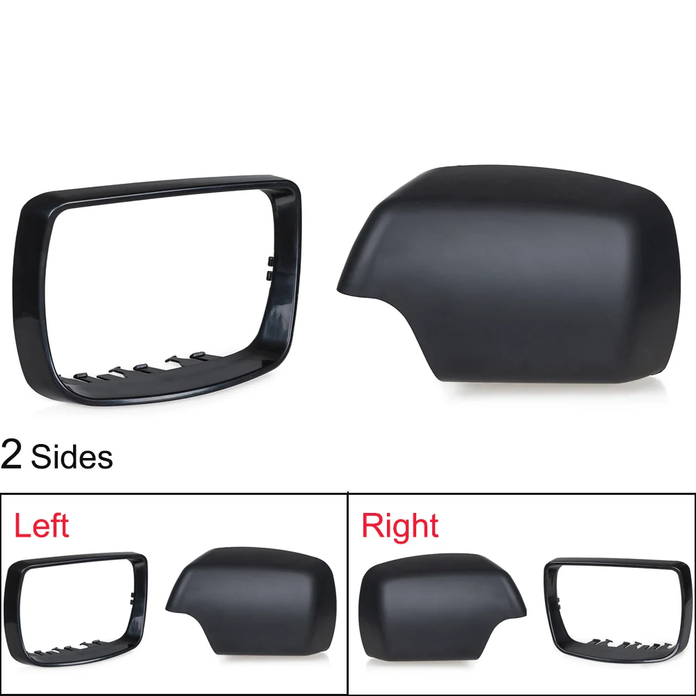 

Для BMW E53 X5 левый и правый крышка зеркала боковой двери Кепки 2000 2001 2002 2003 2004 2005 2006 Зеркало заднего вида отделки кольцо 51168256321