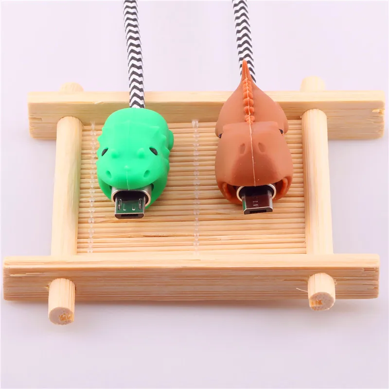 Siancs животное Фигурка динозавра кабель укуса протектор Симпатичные намотки chompers USB кабель Органайзер провода Держатель кабеля для кабель для android-устройств