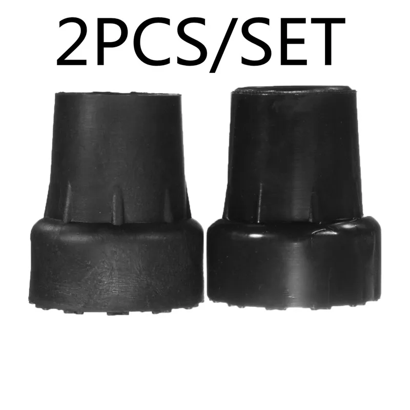 2Pcs 19mm 1/2 шт. 19 мм 22 мм Резиновые противоскользящие трость для костыля трости с нижней подушки трость Кепки Cover Protector восхождение Пеший Туризм со внутренним, вращающимся затвором наконечник - Цвет: 2Pcs 19mm