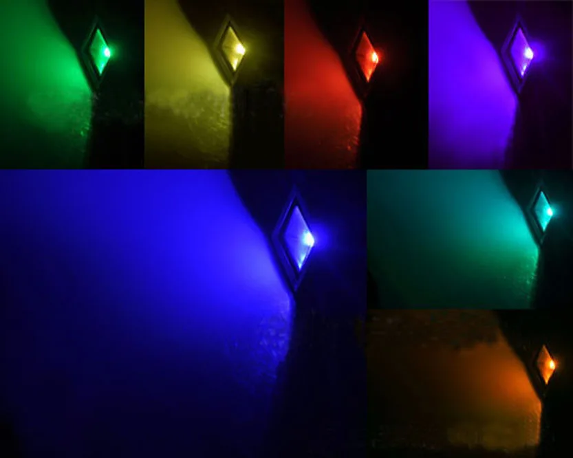 Бесплатная доставка DHL 10 Вт RGB LED наружный водонепроницаемый прожектор для мытья