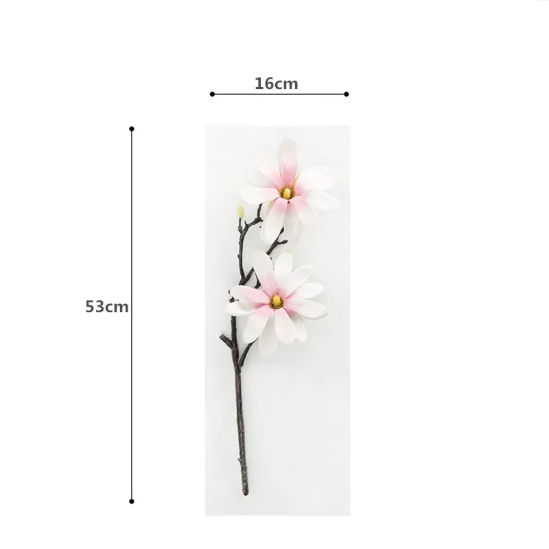 Flone 2 головы искусственный Европейский цветок магнолии имитация мини маленькая