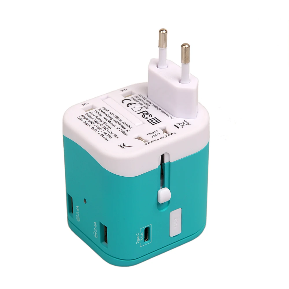 Joinrun Универсальный дорожный адаптер вилки электроприборов Розетки конвертер с 3