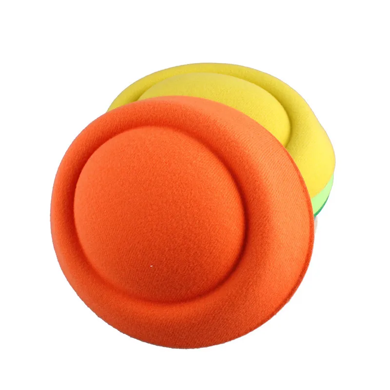 Оранжевый 19color для выбора 16 см чародейная шляпа DIY millinery аксессуары для волос пиллбокс основа для шляпы с вуалью Мини Топ шапки для occasimyqh020 - Цвет: Оранжевый
