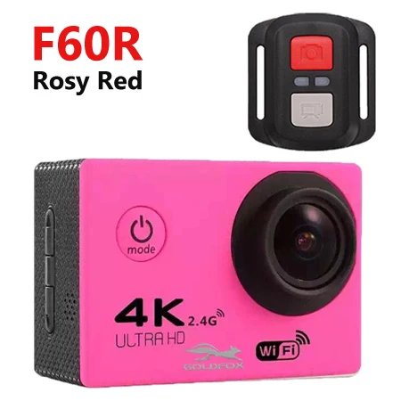 as picture show F60/F60R wifi экшн-камера 4K HD 1080 P/60fps Спортивная камера Go Водонепроницаемая DV видеокамера pro 16 МП 170 градусов Экшн-камера - Цвет: as picture show