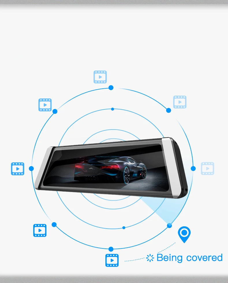 JADO D800s X5, Автомобильный видеорегистратор, зеркальная камера заднего вида, LDWS, gps трек, 10 ips, сенсорный экран, Full HD 1080 P, Автомобильный видеорегистратор, видеорегистратор, видеорегистратор