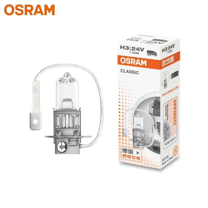 OSRAM Truck H3 24V 70W 64156 PK22s 3200K Классические Оригинальные Фары противотуманные лампы OEM