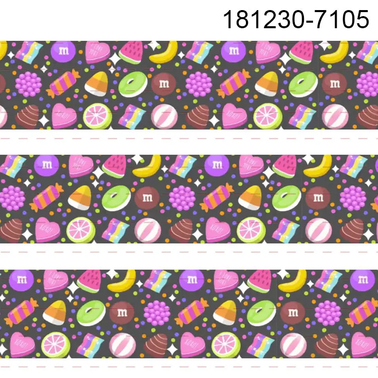 New 50 yards Valentine's Day ribbon colorful heart printed grosgrain 7103-7112 | Дом и сад