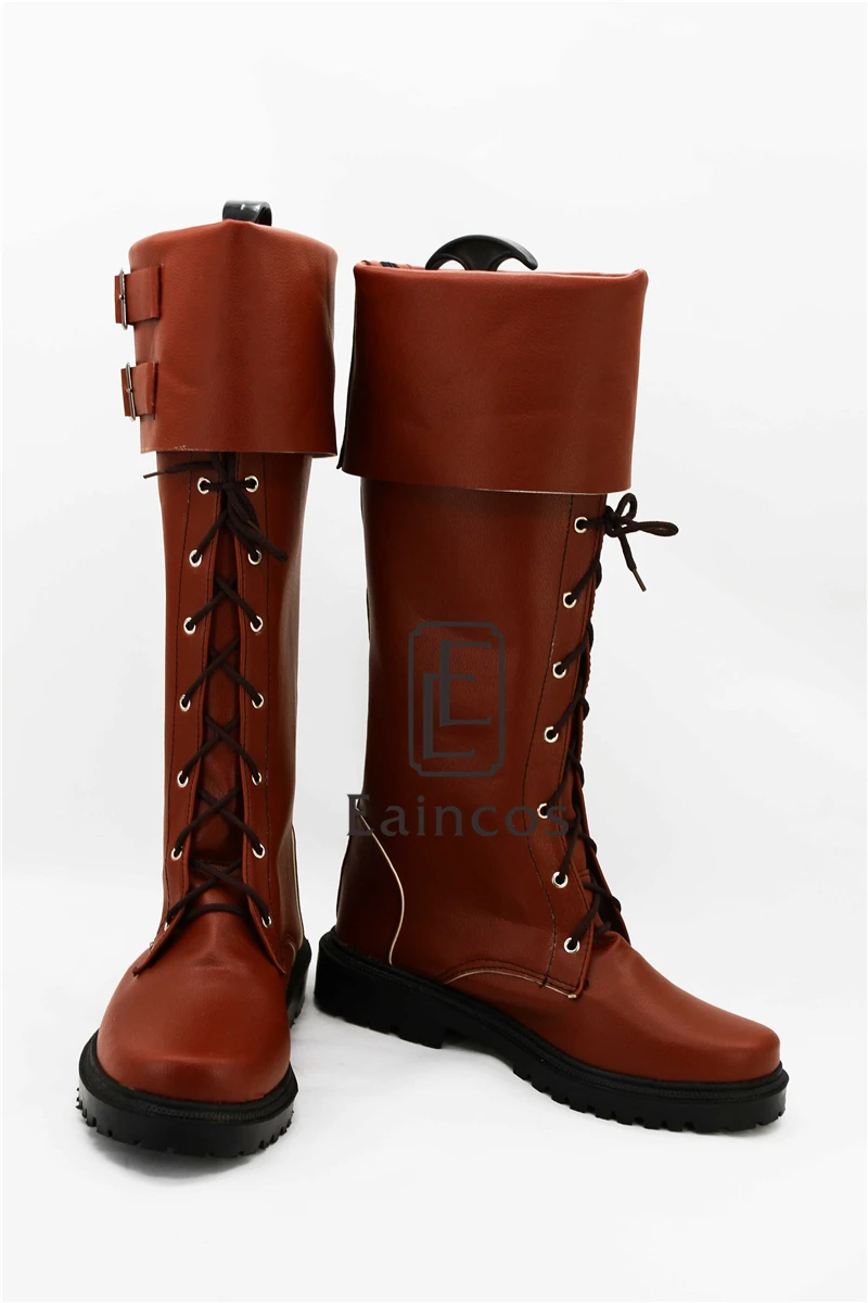 Зимние ботинки для косплея Капитана Америка коричневые вечеринки на Хэллоуин