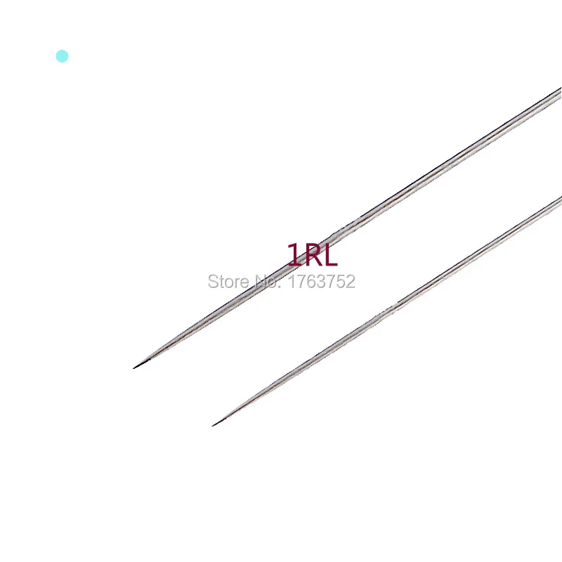 

100 pieces Disposable Sterilized Professional Tattoo Needles 1RL For Tattoo Eyebrow Pen Machine Permanent Makeup Kit