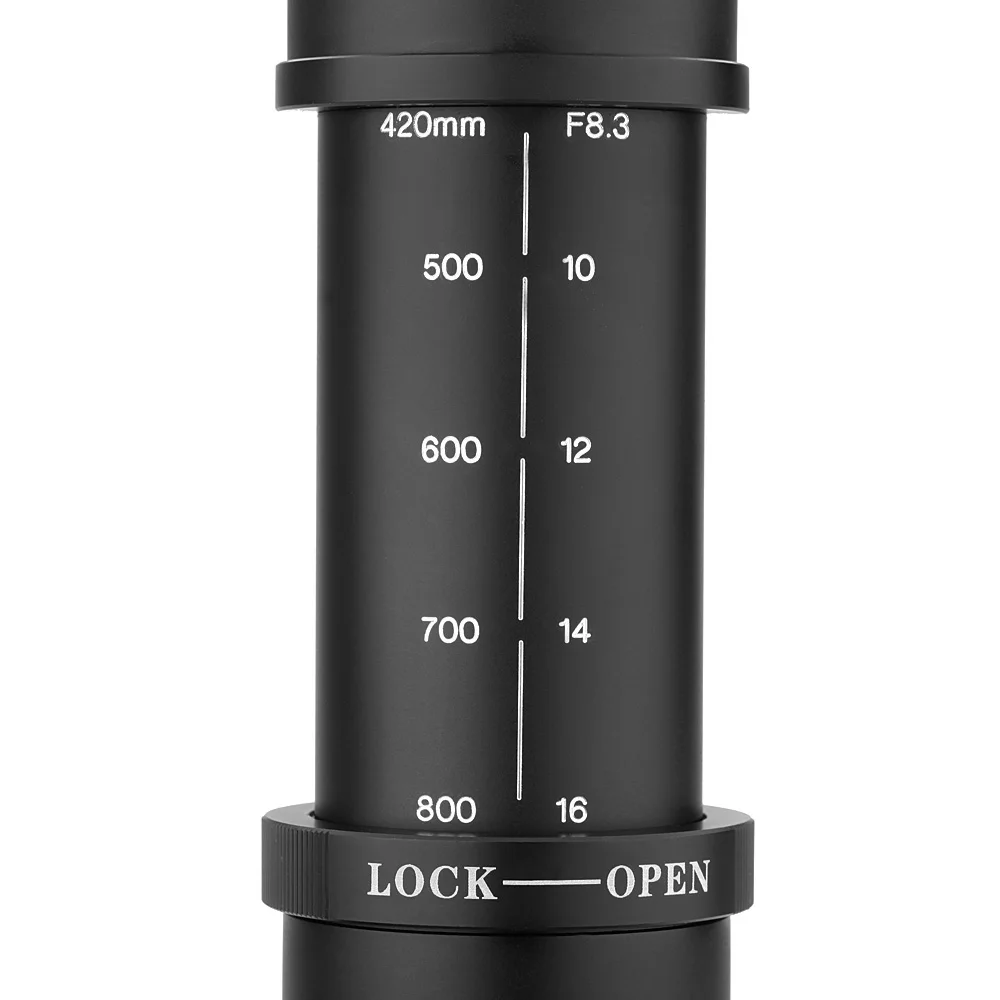 Andoer F/8 3 16 Супер телефото ручной зум объектив с T образным креплением T/T2 переходное