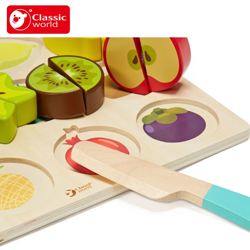 Классический Мир Детская кухня Let Cut многофункциональная фруктовая головоломка