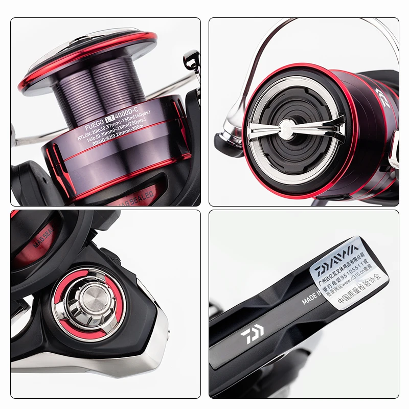 Рыболовная катушка DAIWA FUEGO LT оригинальная спиннинговая 1000D 2000D 2500 3000C 4000D C с низким