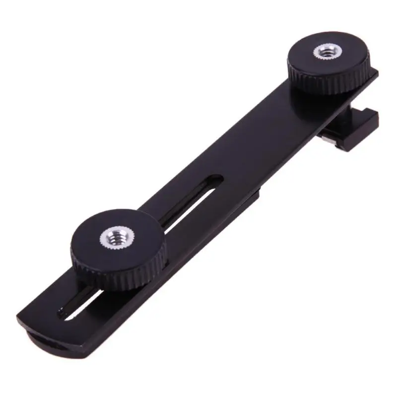 Двойной кронштейн горячий башмак для камеры DSLR Вспышка штатив стойка держатель