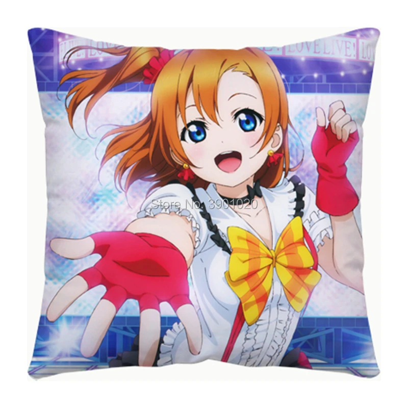 Милый мультфильм! Аниме минами Kotori Kousaka Honoka квадратная подушка на заказ подарок