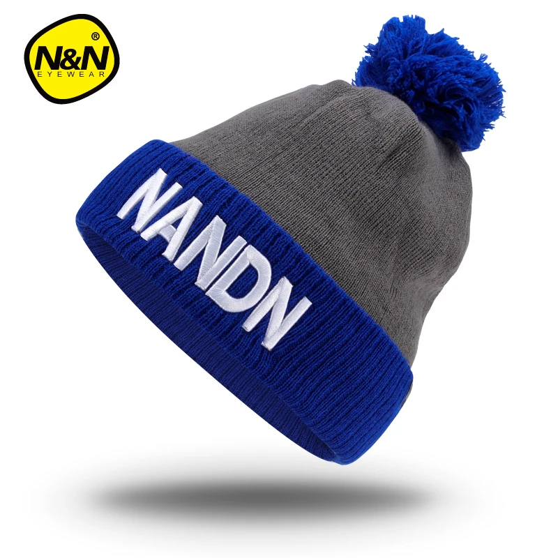 NANDN осенне зимняя шапка унисекс вязаная Лыжная Шапка Skulliesl run|running cap|cap runningknit running |