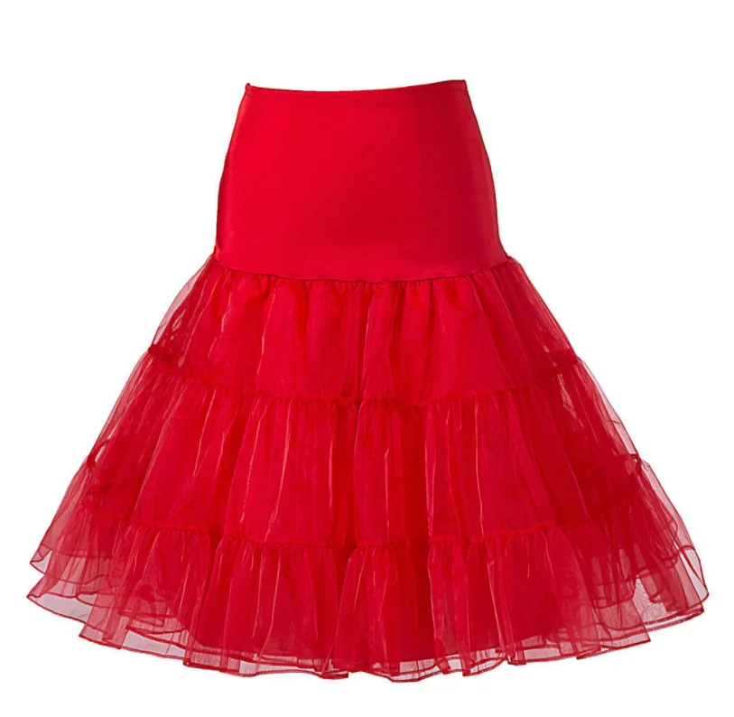 Pettiskirt Red Летнее женское платье, сексуальное, тонкое, элегантное, v-образный вырез, желтое, сплошное, короткий рукав, платья для вечеринок, женское, 50S 60 S, винтажное, ТРАПЕЦИЕВИДНОЕ ПЛАТЬЕ Vestidos - Цвет: Pettiskirt Red
