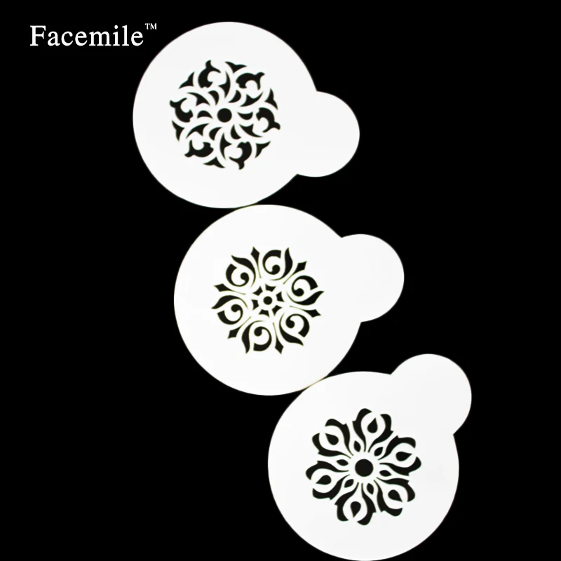 3 шт. Новое поступление трафареты для капучино кофе бариста шоколада печенья