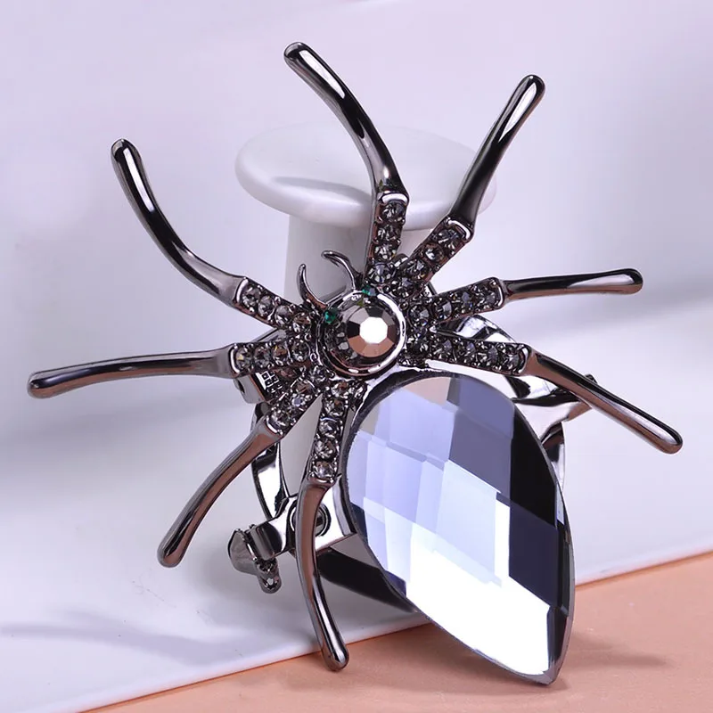 Женская Брошь в виде серых кристаллов|crystal dragonfly brooch|brooch photobrooch wholesale |