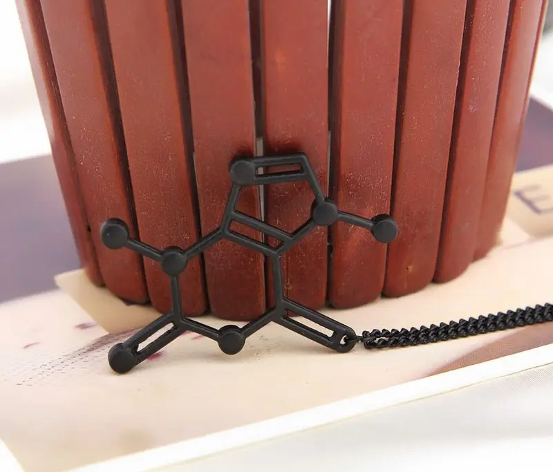 12 pcs/lot wholesale Fashion Design DNA Necklace Serotonin Dopamine Acetylcholine Biochemistry Molecule Chain Pendant | Украшения и